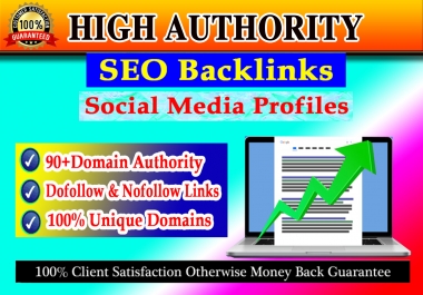 I will manually create 50 high authority seo backlinks from top brands