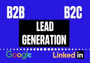 I will do b2b lead generation with your targeted area and keyword