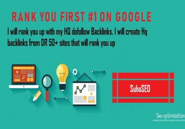 I will create 200 Dofollow backlinks to Rank you up on google
