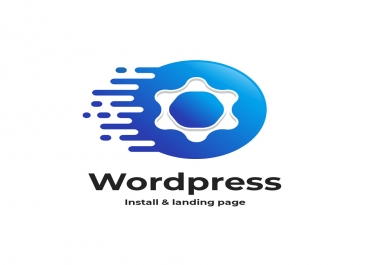 install wp,  setup wordpress theme demo and customise landing pages