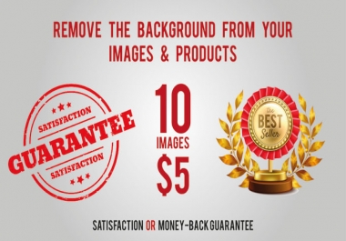 I will remove background from 10 images of your products