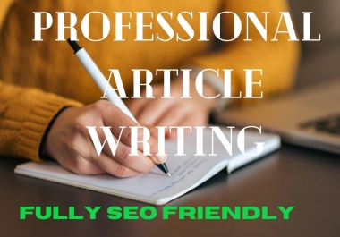 I will write entirely SEO-friendly 1000+ words two unique articles or blog content on any topics