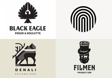 I will design professional flat and minimalist logo for you