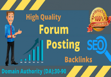 I will provie you 70+ high quality forum posting SEO backlinks
