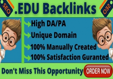I Will Provide 10. Edu Linkbuilding For SEO Backlinks