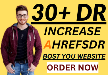 I Will Do Increase Domain Rating Ahrefs Dr 30+ of your Website Safe
