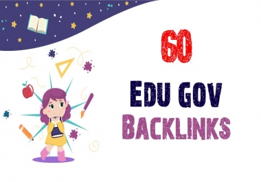 I will do 60 high da premium quality edu gov backlinks