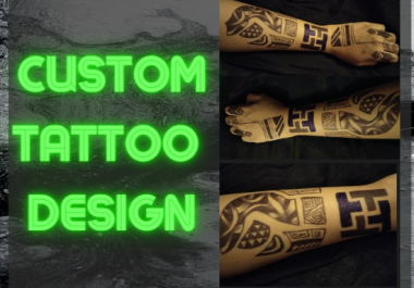 I will create custom tattoo design