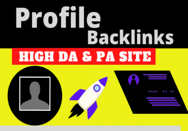 20 Profile backlink permanently post on High Domain authority site post better link building
