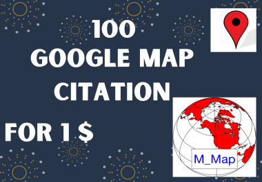 I will do 100 google map citations for local SEO with live link