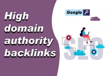 Make 50 High Authority backlinks,  SEO link building for google ranking your websites
