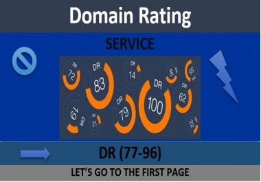 I will do DR (77-96) DoFollow 45 Backlinks for rank your website to go to the first page