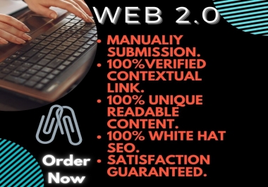 I will build 15 Web 2.0 Backlinks with High DA 70 +
