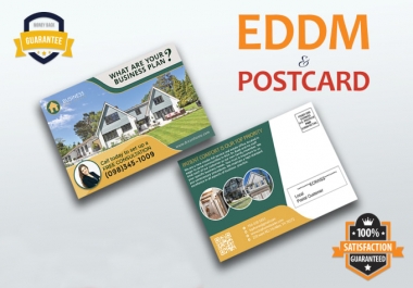 I will design postcard and direct mail eddm postcard design