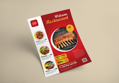 I create professional Restaurant flyer or poster design