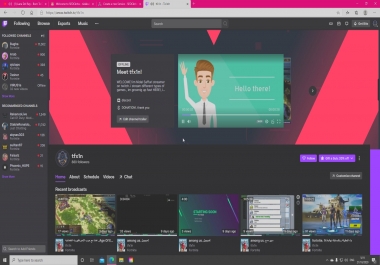 Anime character video for INTRO