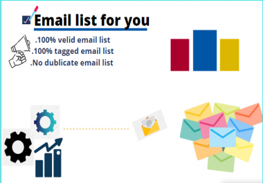I will provide you active worldwide based email list and sales emails for your business