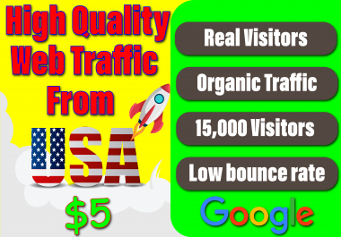 I'll drive niche targeted,  real organic traffic from USA