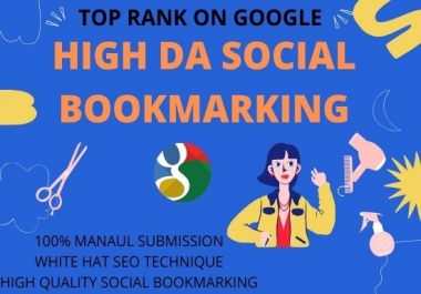 Provide 30 social bookmarking submission on high authority websites