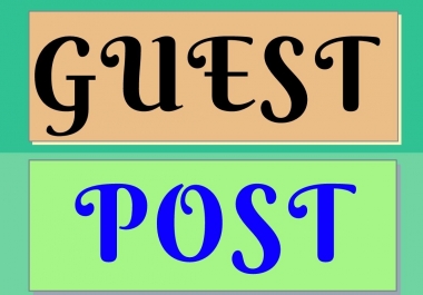 Publish 5 Guest Post on High Authority Website