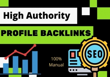 80 High Authority SEO Profile Backlinks white hat manual link building service for google top ranki