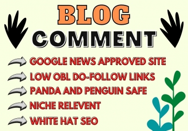 100 Manual and Contextual DoFollow Comment Backlink on low OBL Blog, Forum and Profile