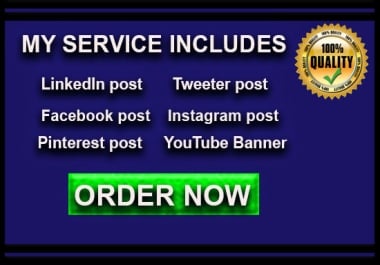 I will create an professional social media post designs