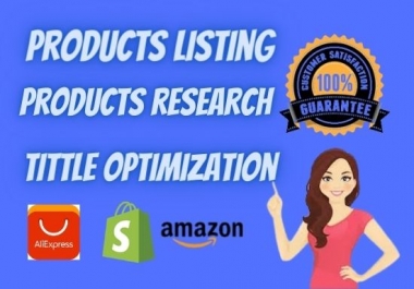 I will do 25 professional shopify product listing data entry