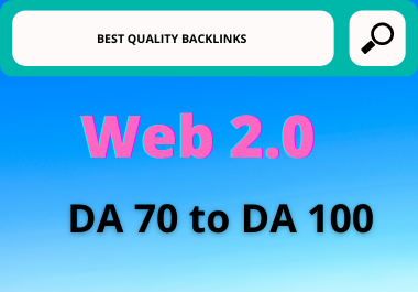 Web 2.0 blogs Dedicated accounts Backlinks