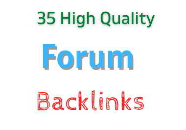 I will create 35 hq do follow forum backlinks