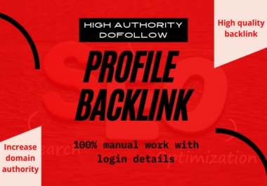 I will do 120 high domain authority dofollow seo profile backlink