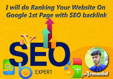 I will do Ranking Your Website On Google 1st Page with SEO backlink