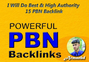 I Will Do Best & High Authority 15 PBN Backlink