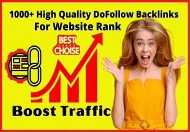 I Will Do High Quality Dofollow Backlinks For Website Rank and Traffic