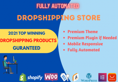 I will create dropshipping store with woocommerce