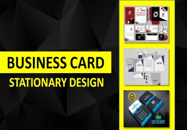 I will create business card and stationary design