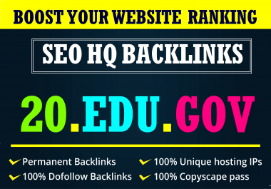 create pr9 20 edu gov high pr SEO authority backlinks,  fire your google ranking