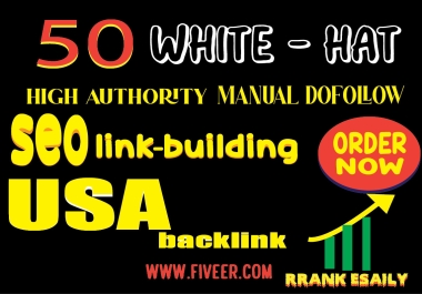 I will build 30 high authority USA seo backlinks service,  link building