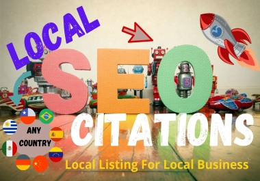 I Will Create 50 Local Citations Or Local Listing For Any Country,  Rank Your Business Website.
