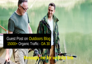 Outdoors blog with dofollow link