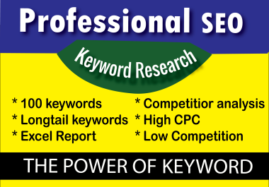 I will do SEO keyword research and competitor site analysis