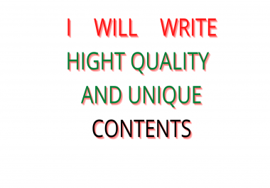 I will write Unique Articles/Contents for your Site or Blog Offline. SEO Friendly Pro Writer