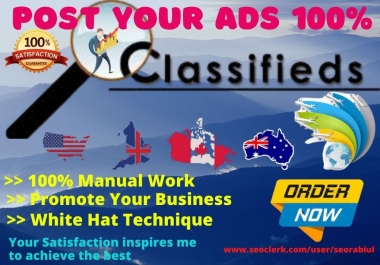25+ Post Your Ads High Authority Classified Ads Posting Site in the USA,  UK Australia & Canada