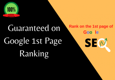 Offer you guaranteed Google 1st page ranking with best linlbuilding service