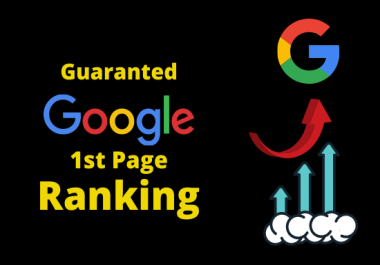 Provide SEO service GOOGLE 1st Page Ranking with Guarantee