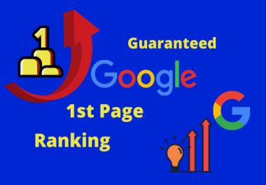 Google 1st page ranking with only White Hat SEO Guarantee