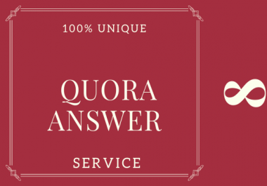 I Will Do 8 High-Level Quora Answer