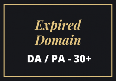 I will Provide niche relevant 2 Expired Domain for you