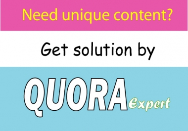 I will provide 50 guaranteed targeted traffic Quora Answer