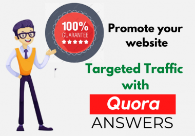 Bring targeted traffic with 50 HQ Quora answers